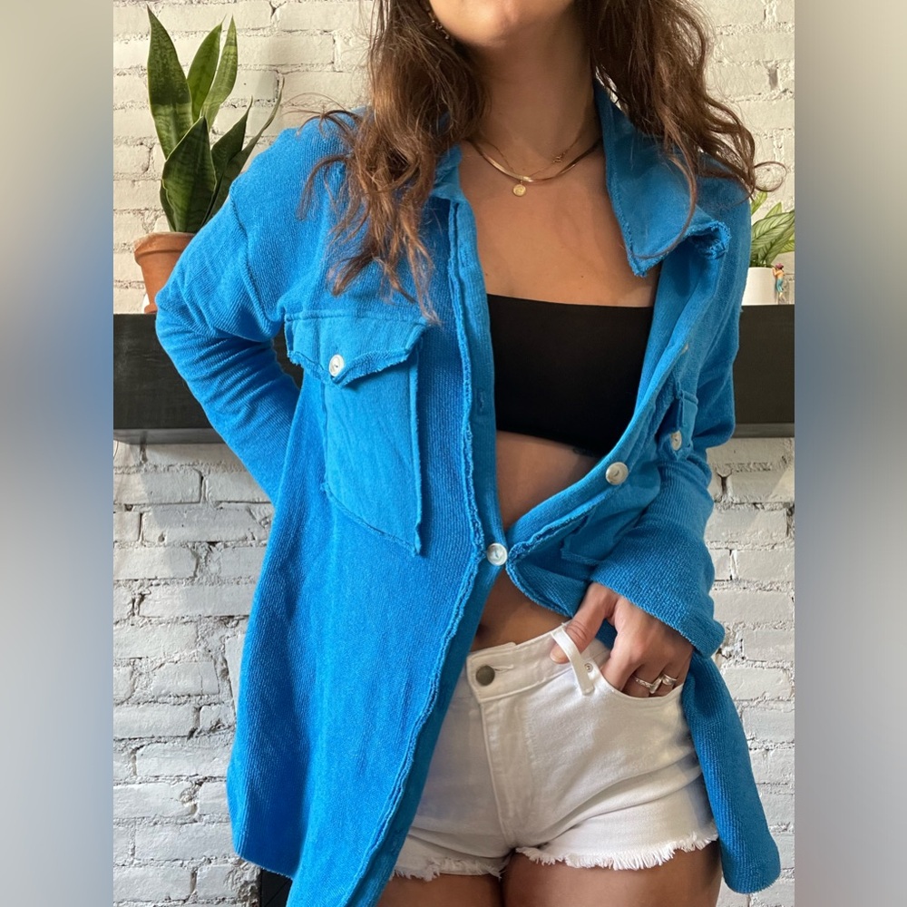 Bucket List Royal Blue Shacket